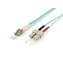 Equip optický kabel LC-SC OM3 20 m tyrkysová / Patch kabel / Multimode / Duplex / LSZH plášť