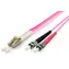 Equip optický kabel LC-ST OM4 5m fialová / Patch kabel / Multimode / Duplex / LSZH plášť