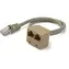 StarTech RJ45 rozdvojka šedá / Rozdvojka RJ45 / F/M konektory / 0,33 m