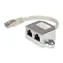Equip Splitter Cat5e RJ45-2xRJ45 stříbrná / Splitter / FTP / 0,15 m
