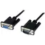 StarTech sériový null modem kabel DB9 (M)-(F) černá 2 m / Sériový kabel / Null modem / RS-232