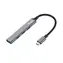 Equip 4-Port USB-C Hub černá / USB hub / 1× USB-A 3.2 + 3× USB-A 2.0 / 5 Gbps / hliník