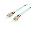 Equip optický kabel SC-SC OM3 30 m tyrkysová / Patch kabel / Multimode / Duplex / LSZH plášť