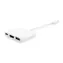 Equip Dock USB-C 3v1 bílá / Dokovací stanice / HDMI / USB-A 3.2 / USB-C PD 60W / 0,15 m