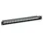 Equip 19" FTP černá (769124) / Patch panel / 24x Keystone / 1U / LSA-110