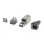 Equip Cat6a stříbrná / Konektor RJ45 / stíněný / pozlacené kontakty / bez nářadí / 5 ks