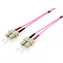 Equip optický kabel SC-SC OM4 3m fialová / Patch kabel / Multimode / Duplex / LSZH plášť