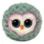 TY Klíčenka Bouncer OWL šedá sova / 8 cm