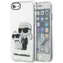 Karl Lagerfeld Glitter Karl & Choupette Hardcase transparentní / Kryt / pro Apple iPhone 7/8/SE 2020/SE 2022