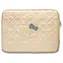 Hello Kitty PU Quilted Bows zlatá / Pouzdro na notebook / 14"