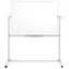 NOBO Nano Clean 1200 x 900 mm / Mobilní magnetická tabule / bílá / hliníkový rám