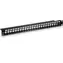 TRENDnet TC-KP24S černý / Patch panel / 24x Keystone / stíněný / 19" / 1U