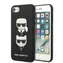 Karl Lagerfeld Saffiano Karl & Choupette černá / Kryt / pro Apple iPhone 7 & 8 & SE 2020 & SE 2022