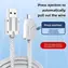 Cable USB-C - USB-A kabel s tlačítkem pro odpojení / Kabel / 6A rychlé nabíjení / textilní opletení / 2 m