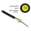 XtendLan Optický DROP kabel 4vl. černý / Optický kabel / 9/125 / G.657A / LS0H / 500 m s konektory