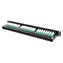 Lanberg černý / Patch panel / 48 portů / Cat6 / UTP / 1U / 19"