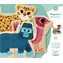 DJECO Magnetická skládačka Pomíchaná zvířátka / Skládačka / 6 zvířátek / 4 dílky / od 2 let
