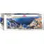 EUROGRAPHICS Panoramatické puzzle Santorini, Řecko / 1000 dílků / 99 x 33 cm