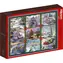 ALIPSON Čtvercové puzzle Vánoční devítičtverec / 1000 dílků / 63,5 x 63,5 cm