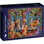 BLUEBIRD Puzzle Parapet s kočkami / 500 dílků