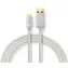 Nedis GOLD kabel USB-A - USB-C / Datový kabel / USB 2.0 / 3 m / nylon / hliníkové konektory