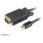 AKASA AK-CBDP17-18BK černá / Redukce mini DisplayPort na VGA / 1,8 m