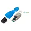 EFB konektor RJ45 STP Cat.6A tyrkysová / Konektor RJ45 / Cat.6A / STP / polní montáž