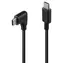 Lindy USB-C - USB-C 90° černá / USB kabel / USB 2.0 / 1 m / PD 60W