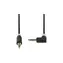 Nedis Stereo audio kabel / 3,5 mm zástrčka - 3,5 mm zástrčka / 1 m / pozlacené / antracit