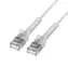 Extralink patch kabel Cat.6 U/FTP bílý / Patch kabel / RJ-45 / úhlový konektor / 1 m / 1 Gbit/s