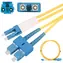 Extralink SC/UPC-LC/UPC / Patchcord / Jednomódový / Duplex / G652D / 1 m