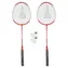 SULOV Badmintonový set červená / 2x raketa 24 cm / 2x míček / Cestovní vak