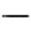 Lanberg PDU do racku černá / Zásuvková lišta do racku / 1U / 19" / 8x zásuvka typu E (FR) / 16 A / 2 m
