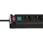 Brennenstuhl Bremounta černá / Prodlužovací kabel / 5x zásuvka / 2x USB-C / 3 m / vypínač