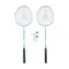 RULYT Badmintonový set světle modrá / 2x raketa 24 cm / 2x míček / Cestovní vak