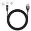 Colorway / Nabíjecí kabel 3v1 / Lightning + Micro-USB + USB-C / Magnetický / QC3.0 / 2,4 A / 1 m