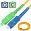 Extralink SC/APC-SC/UPC / Patchcord / Jednomódový / Simplex / G652D / 0,5 m