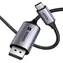 Ugreen 25158 černá / Kabel USB-C (M) - DisplayPort (M) / 2 m