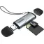 Unitek R1010A / Čtečka paměťových karet / SD & microSD / USB-A 5Gbps / USB-C