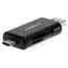 Nedis duální čtečka paměťových karet / Čtečka paměťových karet / USB-C a USB-A / USB 3.2 Gen1 / SD/microSD/SDHC/SDXC
