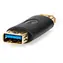 Nedis USB-A - USB-A antracit / Adaptér / USB 3.2 Gen 1 / 5 Gbps / Pozlacené konektory