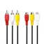Nedis Prodlužovací kompozitní video kabel 3x RCA - 3x RCA černá / Kabel / 480p / 2 m