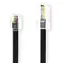 Nedis telefonní kabel RJ11-RJ45 plochý černý / Telefonní kabel / pozlacené konektory / 5 m