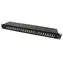 Value Patch panel 19" Cat.6A STP černý / Patch panel / 24 portů / RJ-45
