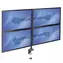 StarTech Držák monitoru 4x rameno 360° černá / Držák monitoru / VESA 75x75 a 100x100 mm / do 27” / nosnost 8 kg
