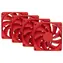 Hyte FA12 4ks červená / Ventilátor / 120 mm / 1500 RPM / 28 dB / 72 CFM / 4-pin PWM