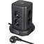 Brennenstuhl Tower Power černá / Stolní zásuvková věž / 8x zásuvka / 2x USB-A / USB-C / 2m kabel