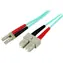 StarTech optický patch kabel LC/SC modrá / Optický kabel / OM3 Multimode / Duplex / 1 m