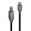 Lindy Anthra Line USB-C - USB-B 3 m černá / Kabel USB / USB 2.0 / 480 Mbit/s