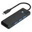 Orico PAPW3AT-C3 černá / USB hub / 3x USB-A 3.0 / čtečka microSD/SD karet / kabel 0,15 m